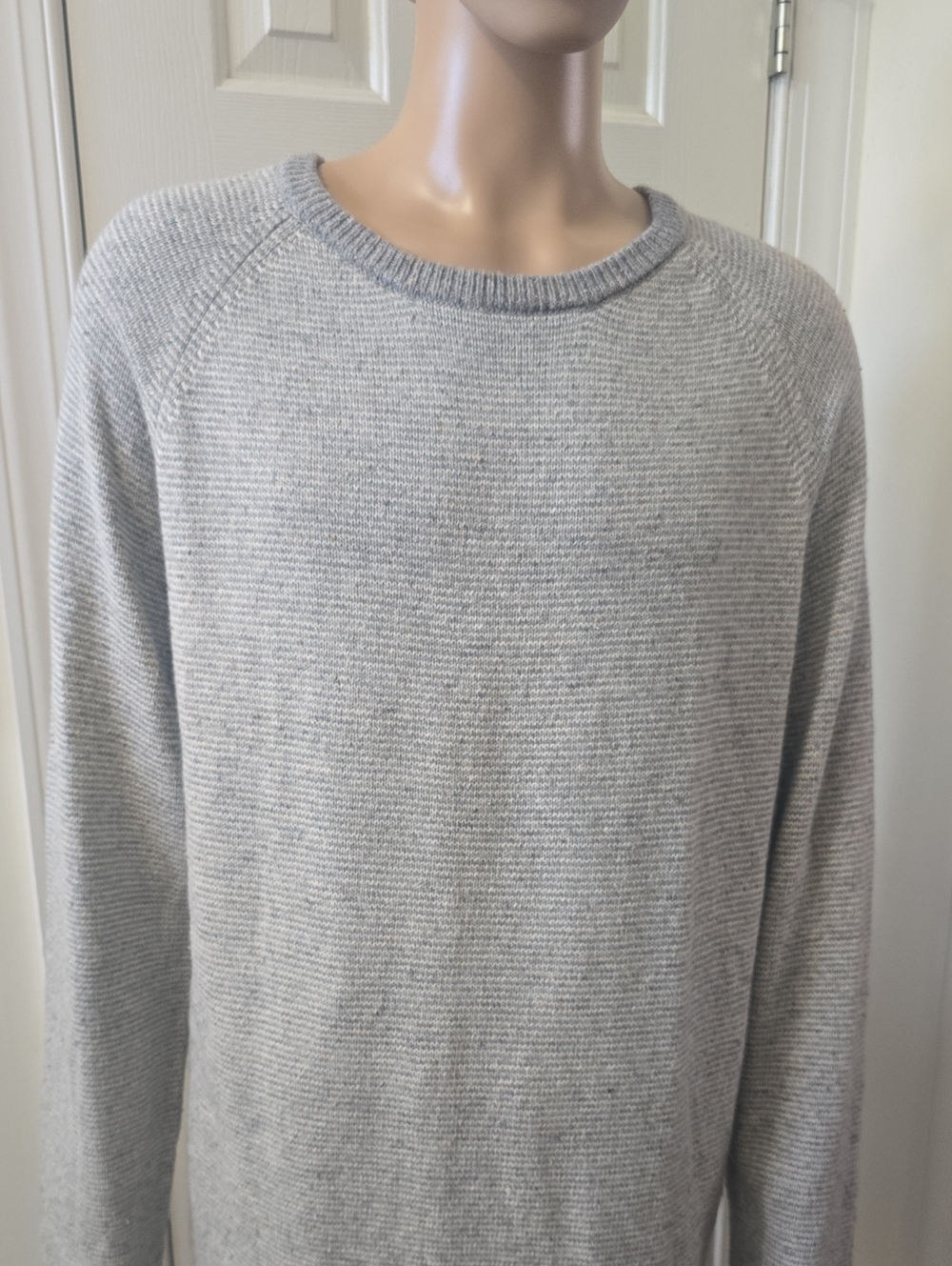 MUTUAL WEAVE BRAND MEN'S BIG & TALL GRAY KNIT PULLOVER SWEATER SIZE 3XLT